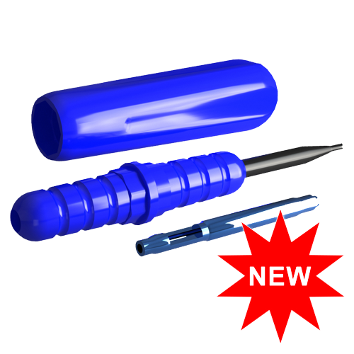 OT EQUATOR - Insert/extracteur pour capsules de rétention pour prothèse fixe, avec testeur, manche et étui